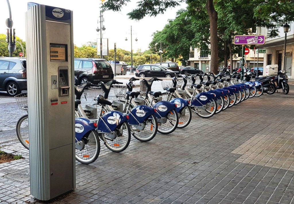 Transportul public în Valencia. Bicicletele Valenbisi